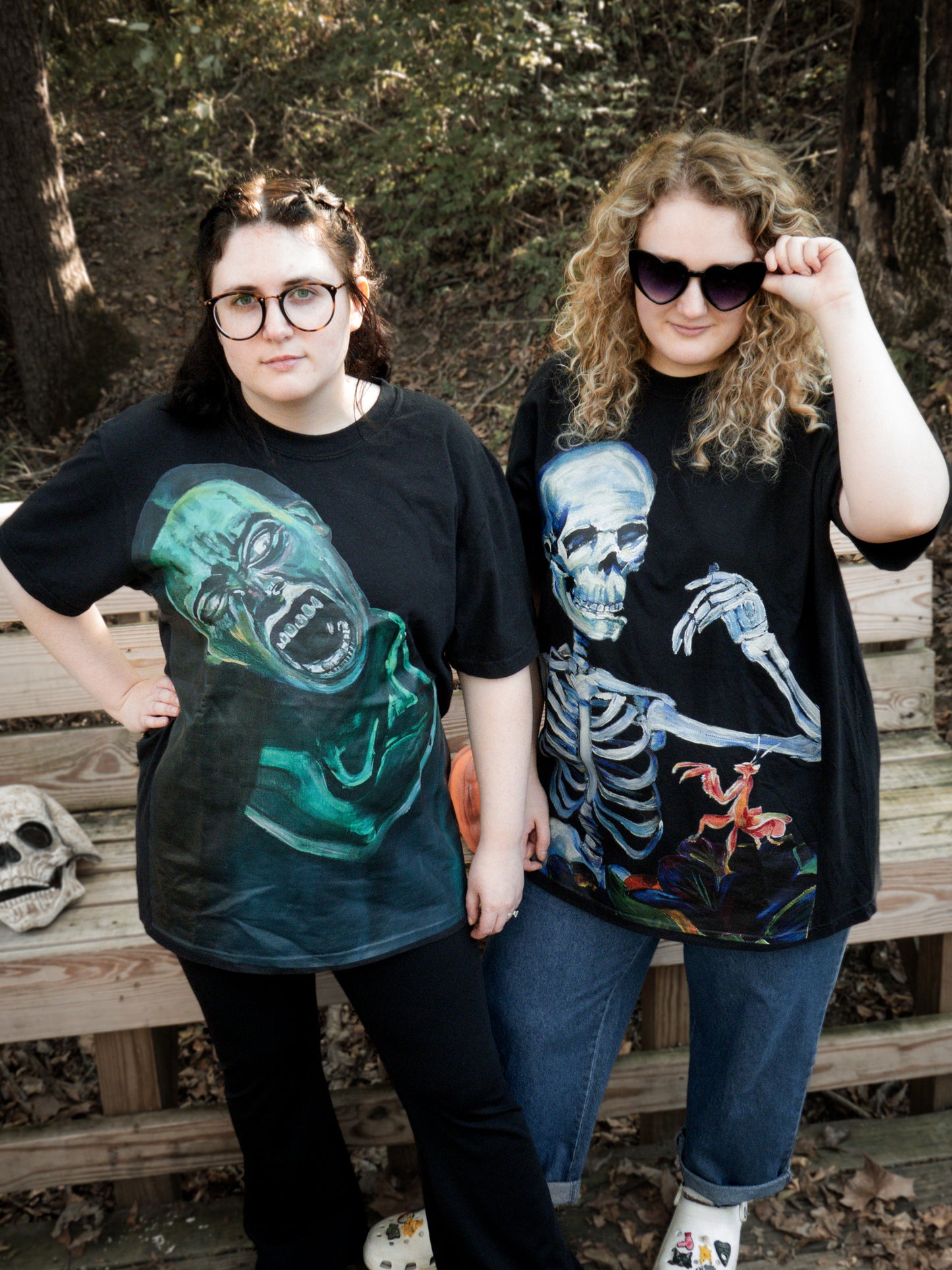 Skeleton & Praying Mantis