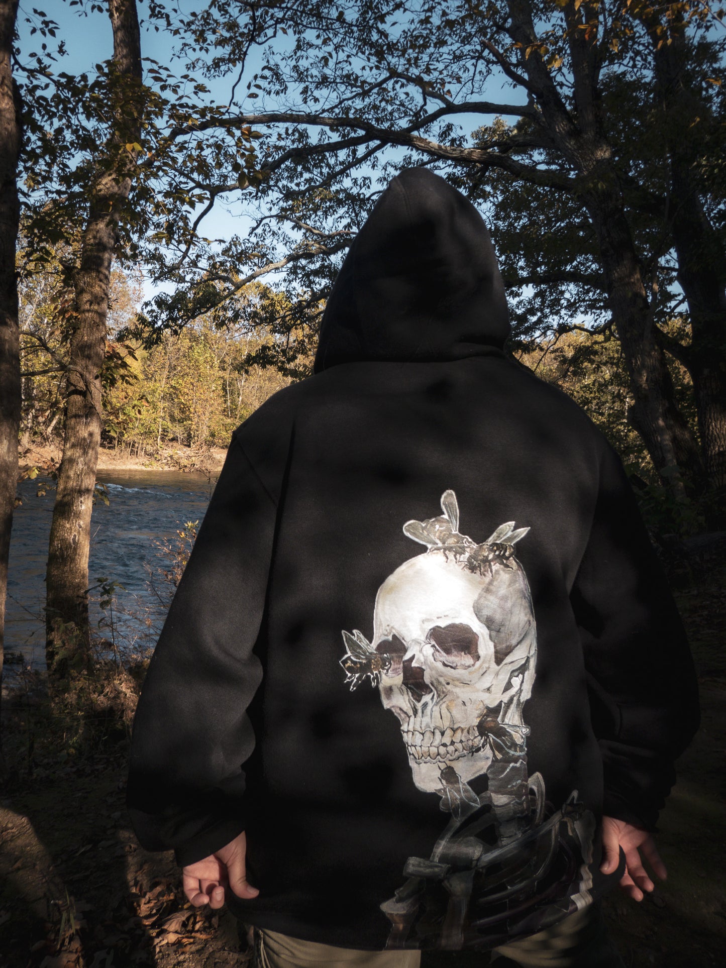 Skeleton Bees Hoodie