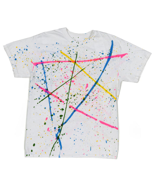 White Rainbow Splatter