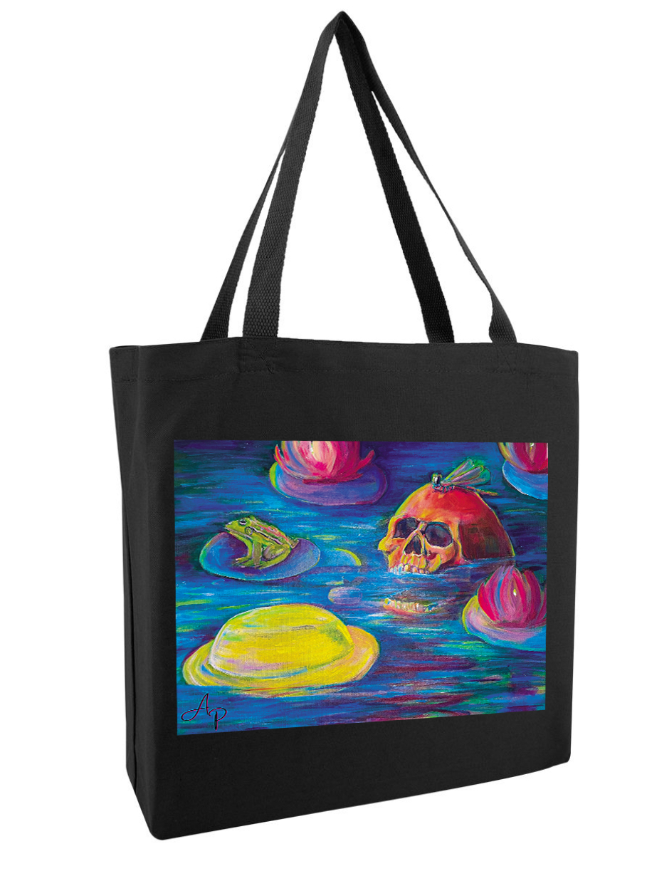 Skeleton in Pond Tote