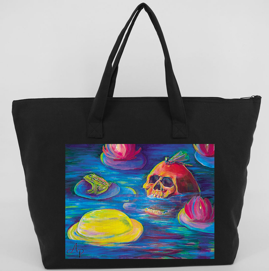 Zipped Skeleton in Pond Tote